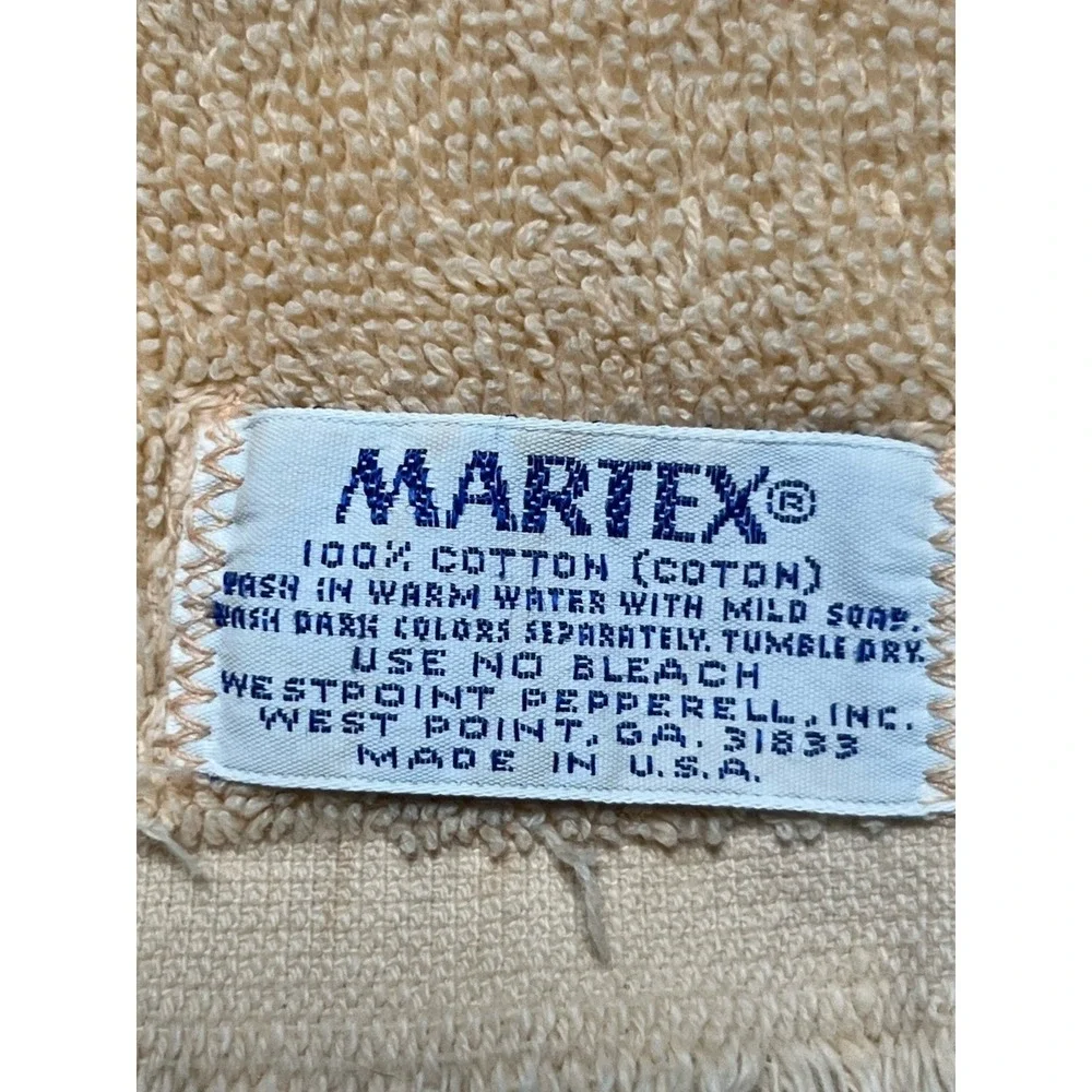 VTG 1960s Martex Hand Towel Sewed Horse/ Western W/Fringe
